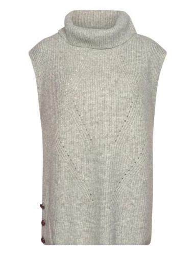 Ihmylle Wa3 Vests Knitted Vests Grey ICHI