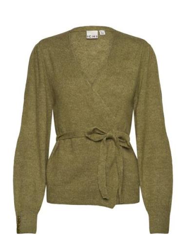 Ihkamara Ca12 Tops Knitwear Cardigans Khaki Green ICHI