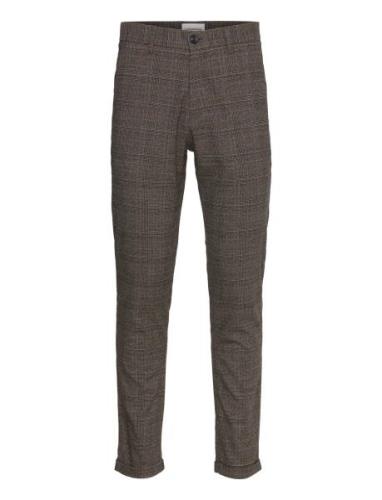 Check Superflex Pants Bottoms Trousers Casual Brown Lindbergh