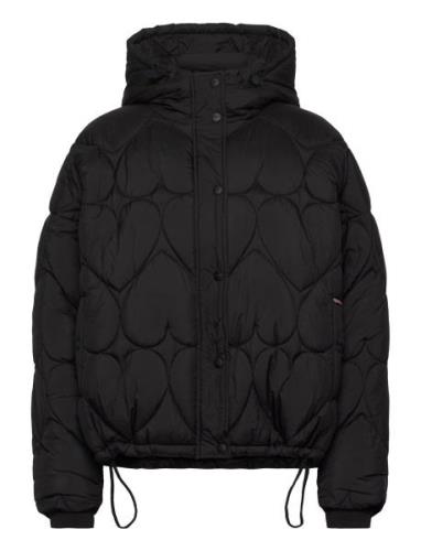 Prisca Short Puffer Fôret Jakke Black Fabienne Chapot