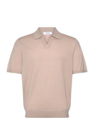 Duchie Designers Polos Short-sleeved Beige Reiss