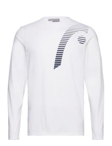 Club 21 Cliff Ls Men Tops T-shirts Long-sleeved White Head