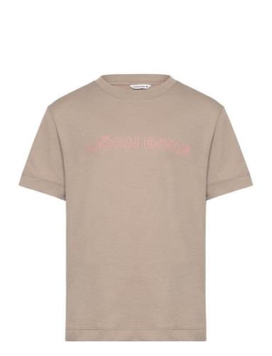 Borg Essential 3 T-Shirt Tops T-shirts Short-sleeved Beige Björn Borg