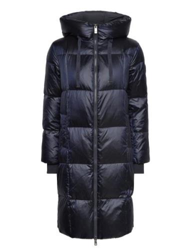 Mmnova Metallic Down Jacket Fôret Jakke Navy MOS MOSH