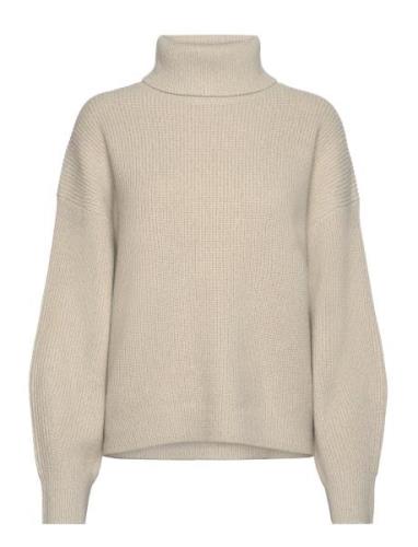 Fernadina Tops Knitwear Turtleneck Cream BOSS