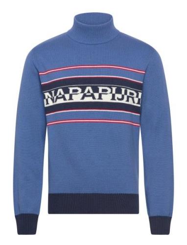 Sardona Jumper Tops Knitwear Turtlenecks Blue Napapijri