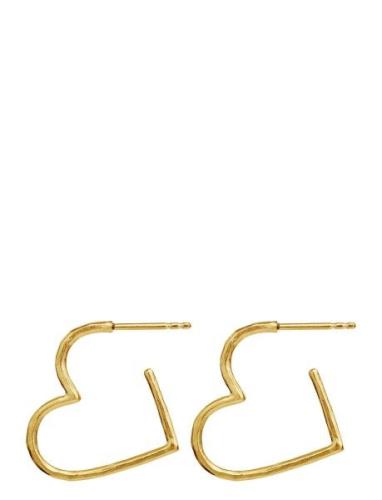 Laia Midi Earrings Øredobber Smykker Gold Maanesten