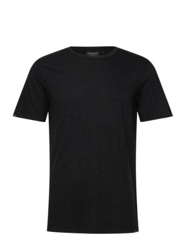 Crew Neck Slub Ss T-Shirt Tops T-shirts Short-sleeved Black Superdry