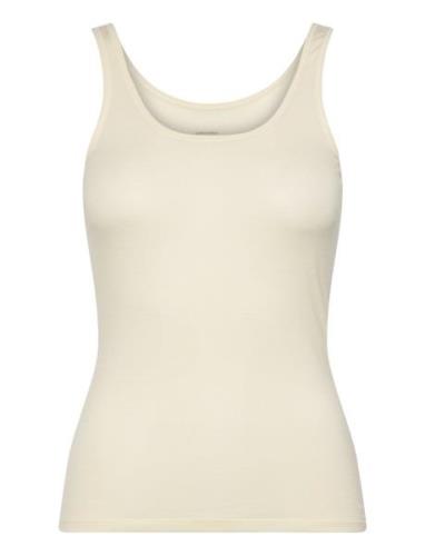 W Siren Tank Tops T-shirts & Tops Sleeveless Cream Icebreaker