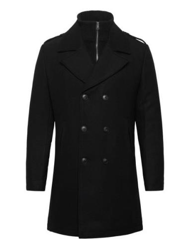 Bs Buckland Slim Fit Coat Ullfrakk Frakk Black Bruun & Stengade