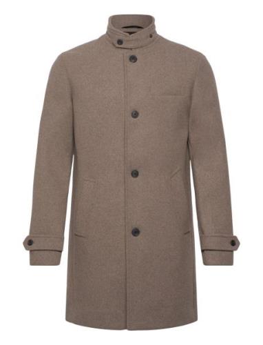 Jjemelton Wool Coat Sn Ullfrakk Frakk Brown Jack & J S