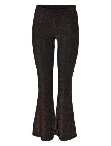 Nmmabelle Nw Lurex Pants Jrs Bottoms Trousers Flared Black NOISY MAY