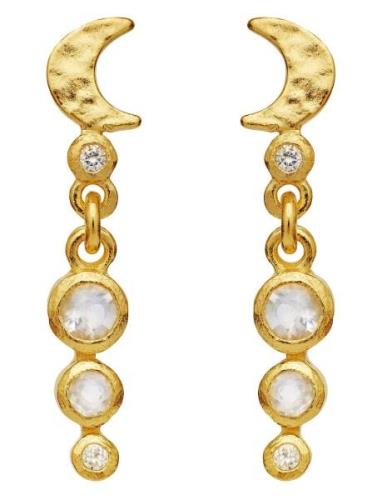 Jacy Earrings Øredobber Smykker Gold Maanesten