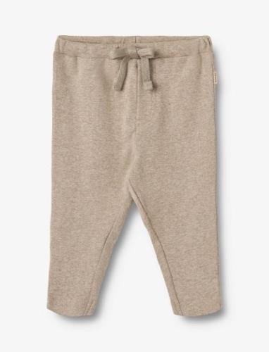 Jersey Pants Manfred Bottoms Trousers Beige Wheat