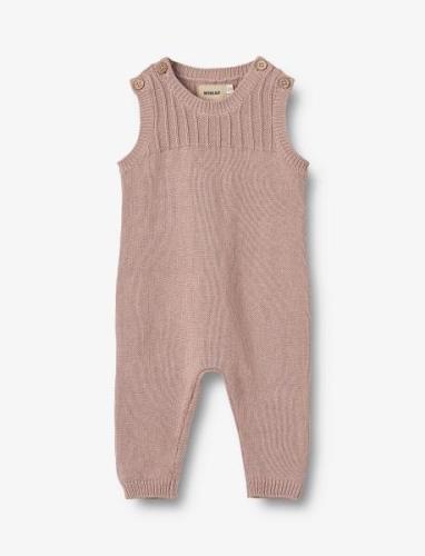 Knit Romper Vigge Jumpsuit Pink Wheat