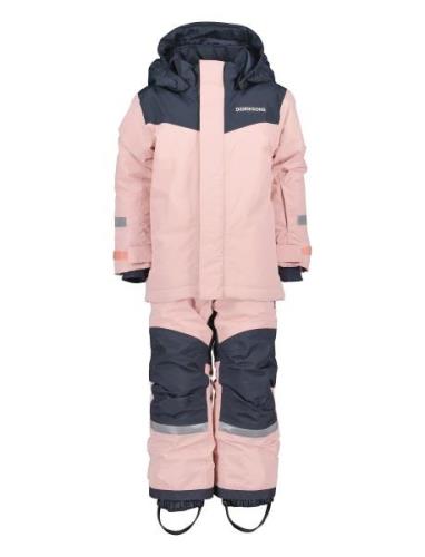 Skare Kids Set Sport Coveralls Snow-ski Coveralls & Sets Pink Didrikso...