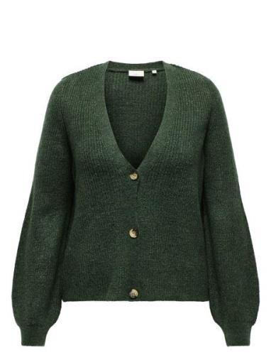 Carclare Jules L/S Cardigan Knt Tops Knitwear Cardigans Green ONLY Car...