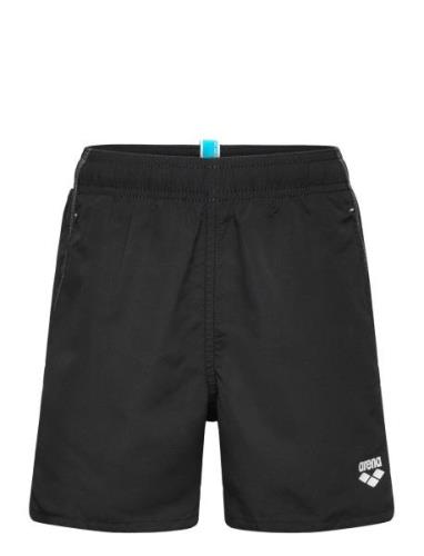 Boys' Beach Boxer Solid R Black-White Sport Swimshorts Black Arena