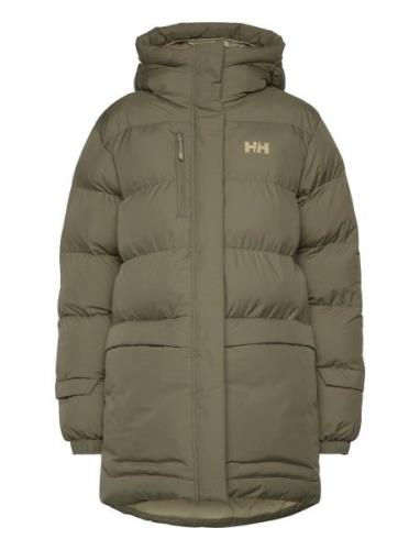 W Aurora Parka Sport Jackets Padded Jacket Green Helly Hansen