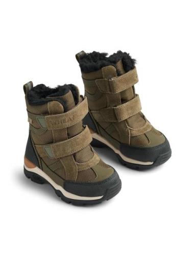 Winterboot Trailor Tex Vinterstøvletter Med Borrelås Green Wheat