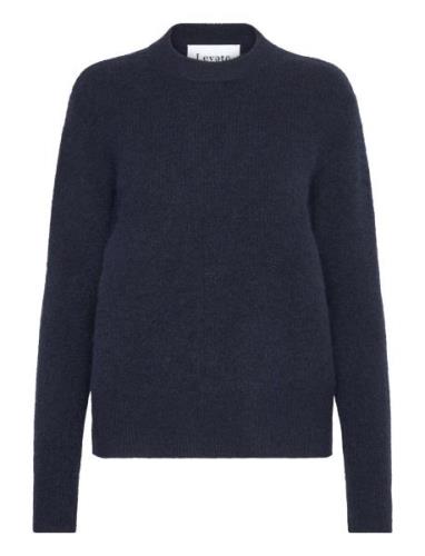 Lr-Felix Tops Knitwear Jumpers Navy Levete Room