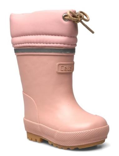 Thermal Wellies W. Wool Lining Shoes Rubberboots High Rubberboots Pink...