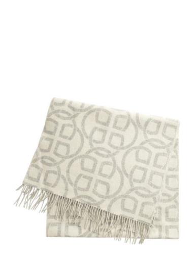 G Pattern Wool Scarf Accessories Scarves Winter Scarves Cream GANT