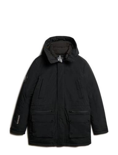 City Padded Parka Jacket Parkas Jakke Black Superdry