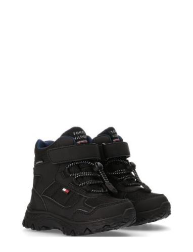 Tommy Hilfiger Warm Winter Boots Vinterstøvletter Med Snøring Black To...