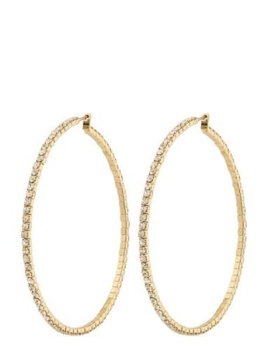 Sidney Crystal Hoop Earrings Accessories Jewellery Earrings Hoops Gold...