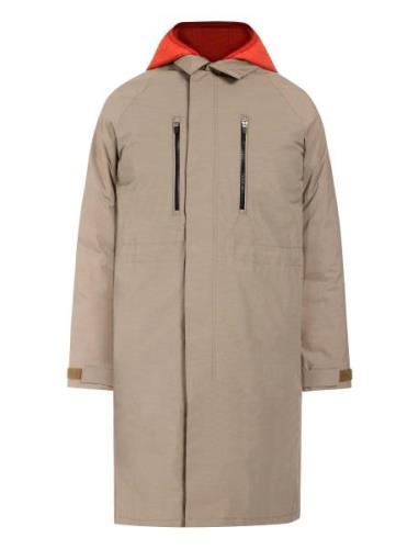 Malik Usx Parka Parkas Jakke Beige Didriksons