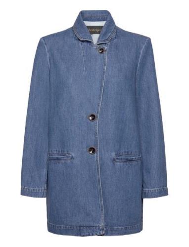 Rodebjer Delphi Blazer Dongerijakke Denimjakke Blue RODEBJER