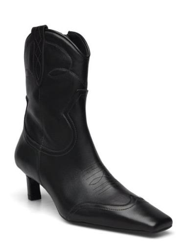 Booties Shoes Boots Ankle Boots Ankle Boots With Heel Black Billi Bi