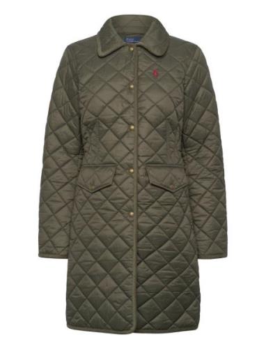 Water-Repellent Quilted Coat Vattert Jakke Green Polo Ralph Lauren