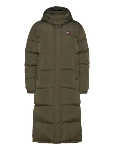 Tjw Alaska Long Puffer Ext Fôret Kåpe Khaki Green Tommy Jeans