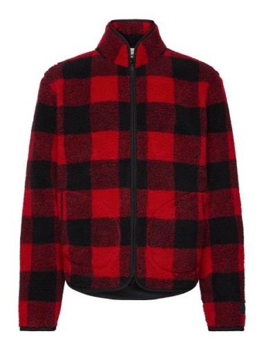 Checked Fleece Jacket Tops Sweat-shirts & Hoodies Fleeces & Midlayers ...