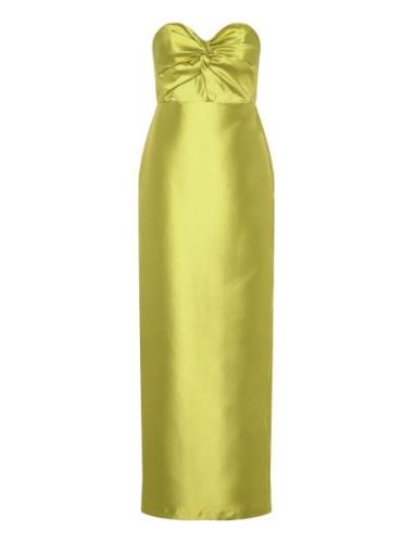 Haley Strapless Maxi Dress Maxikjole Festkjole Green Malina