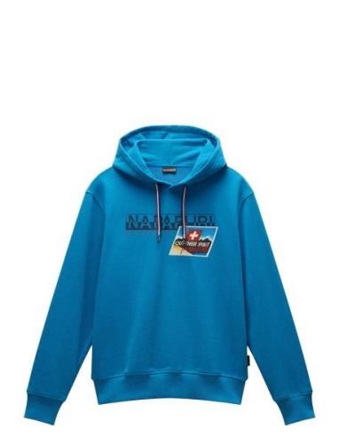 Portalet Hoodie Tops Sweat-shirts & Hoodies Hoodies Blue Napapijri