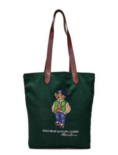 Polo Bear Twill Shopper Tote Shopper Veske Green Polo Ralph Lauren