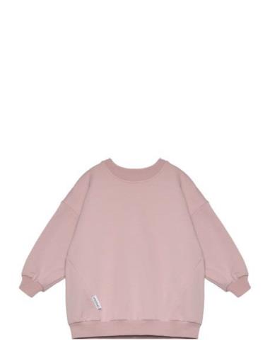 Relaxed Sweatshirt Tops Sweat-shirts & Hoodies Sweat-shirts Pink Guggu...