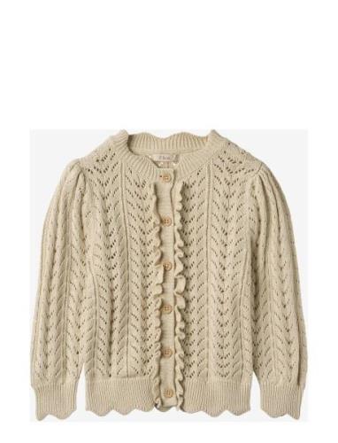 Nova Cardigan Tops Knitwear Cardigans Cream Fliink