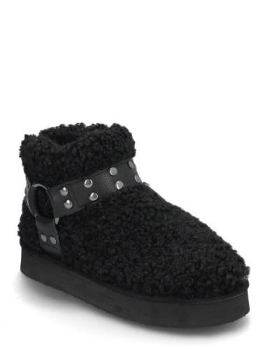 Varm Flatform Ankle Boot #Su Shoes Wintershoes Black Bianco