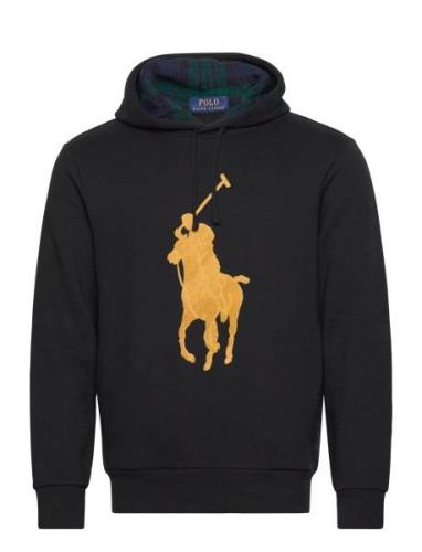 The Rl Fleece Big Pony Hoodie Tops Sweat-shirts & Hoodies Hoodies Blac...