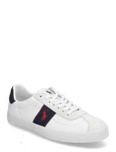 Court Vulc Leather-Suede Sneaker Lave Sneakers White Polo Ralph Lauren