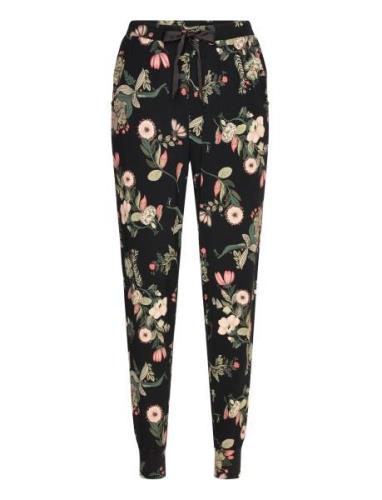 Jersey Pyjama Pants Pyjamasbukser Pysjbukser Black Hunkemöller