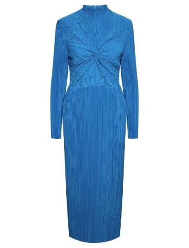 Yasolinda High Neck Ls Long Dress S. Maxikjole Festkjole Blue YAS