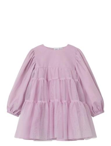 Nmfritul Ls Tulle Dress Dresses & Skirts Dresses Casual Dresses Long-s...