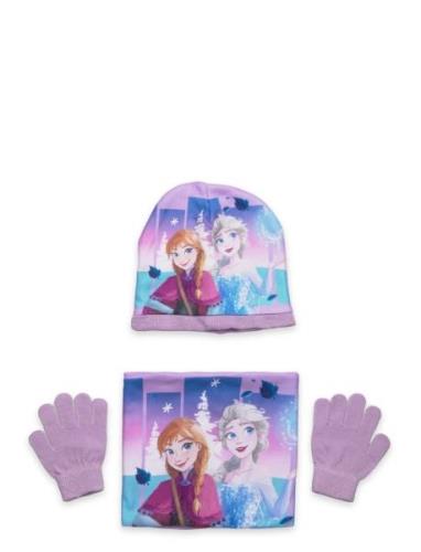 Bonnet & Collar & Gloves Accessories Headwear Hats Beanie Purple Frost