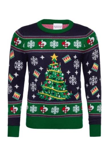 Christmas Tree Sweater Led Kids Tops Knitwear Pullovers Multi/patterne...