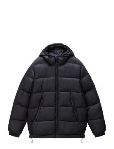 Box Logo Long Jacket Fôret Jakke Black Napapijri